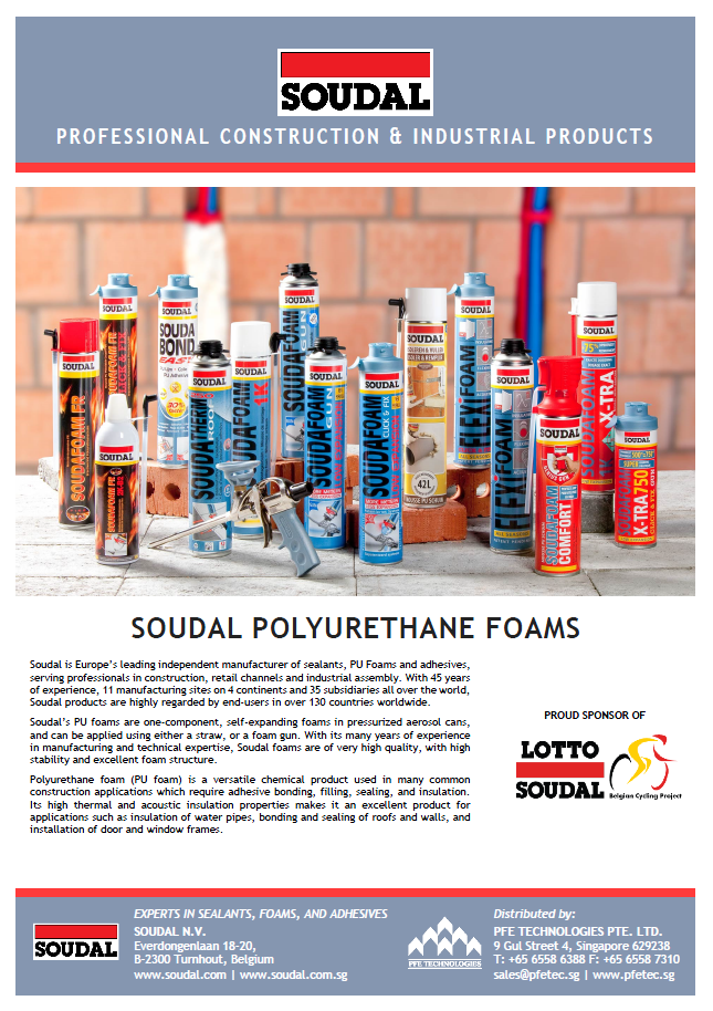 Soudal PU Foam Catalogue